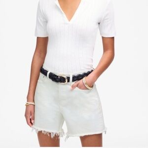 NWT Brynn Long White Shorts